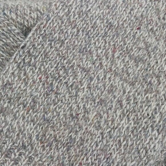 Lands' End Wool Crewneck Sweater Mens Size L Tall Brown Marled Knit Long Sleeve - Picture 6 of 6